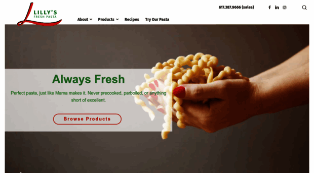 lillysfreshpasta.com