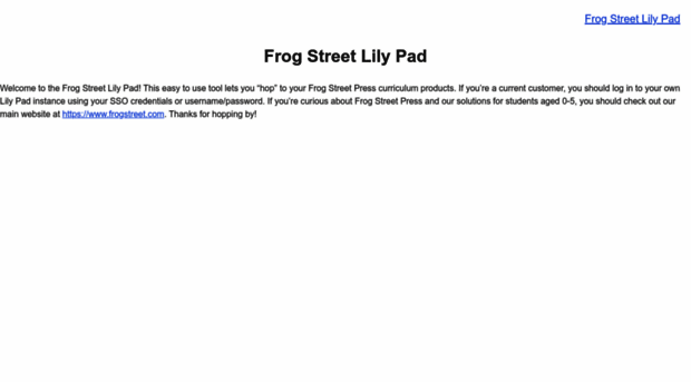lilypad.frogstreet.com