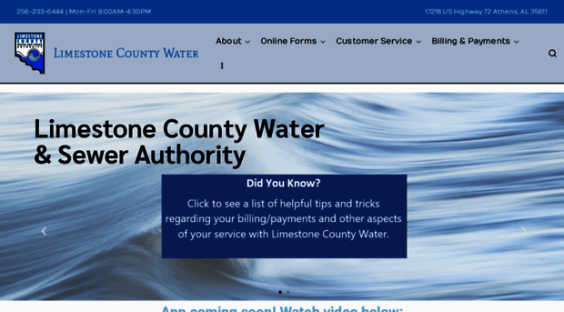 limestonecountywater.com