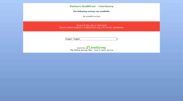 limesurvey.partners.org