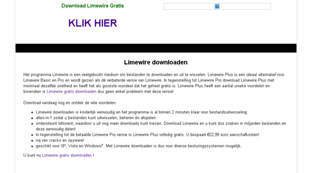 limewiregratisdownloaden.be