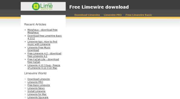 limewireworld.info