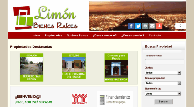 limonbienesraices.com