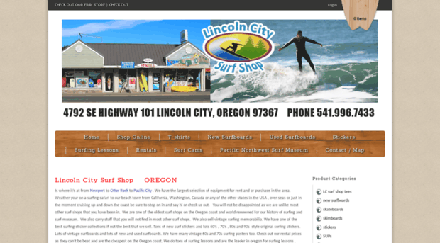 lincolncitysurfshop.com