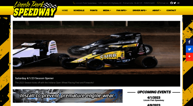 lincolnparkspeedway.com