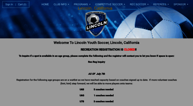 lincolnsoccer.org