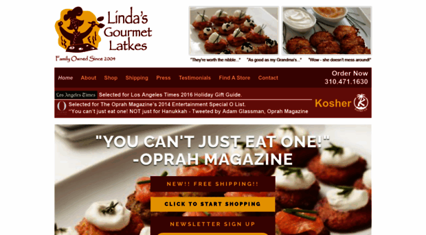 lindasgourmetlatkes.com