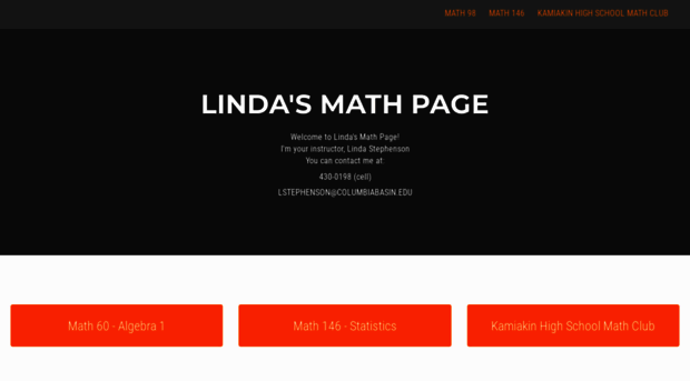 lindasmathpage.coffeecup.com