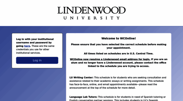 lindenwood.mywconline.com