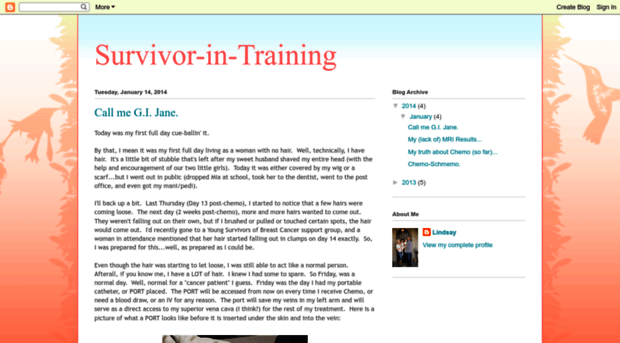 lindsayisasurvivorintraining.blogspot.com