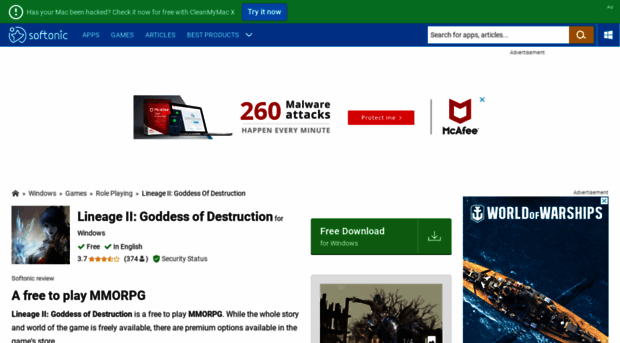 lineage-ii-goddess-of-destruction.en.softonic.com