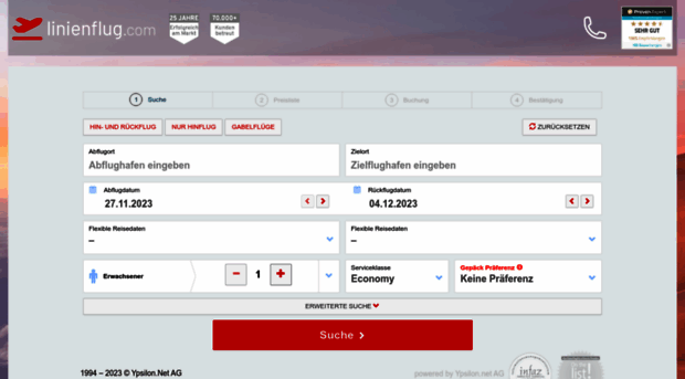 linienflug.com
