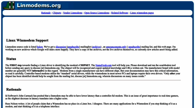 linmodems.org