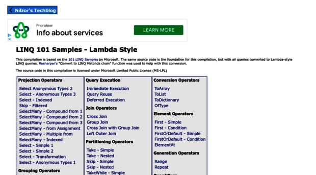 linq101.nilzorblog.com