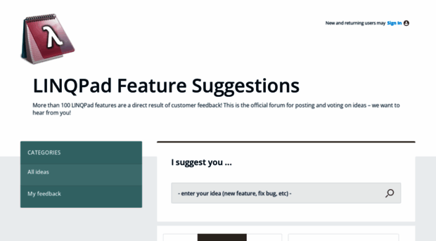 linqpad.uservoice.com