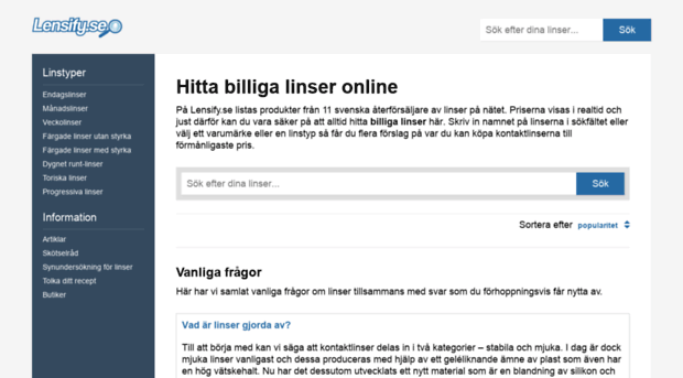 linspriser.se