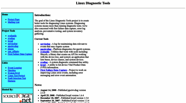 linux-diag.sourceforge.net