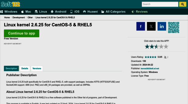 linux-kernel-2-6-25-for-centos-5-and-rhel5.soft112.com