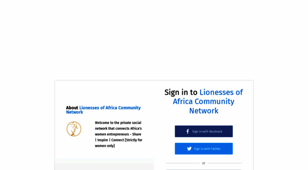 lionessesofafrica.ning.com