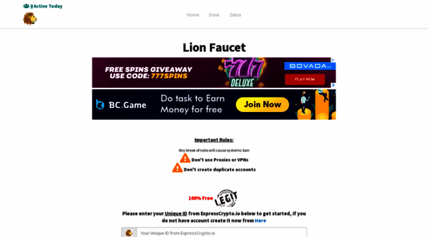 lionfaucet.xyz