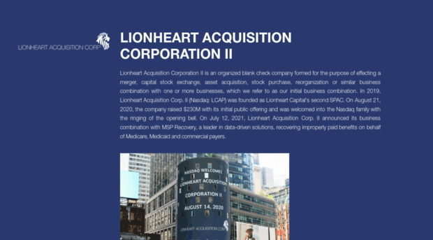 lionheartacquisitioncorp.com