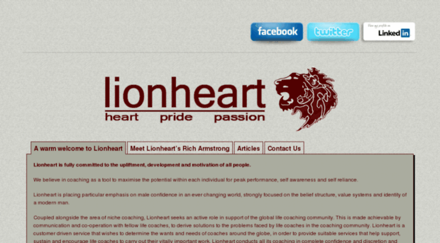 lionheartsa.com