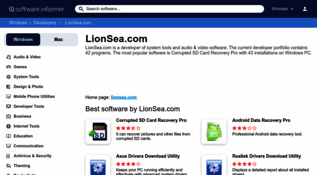 lionsea-com1.software.informer.com