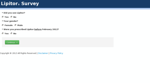 lipitorsurveyusa.com