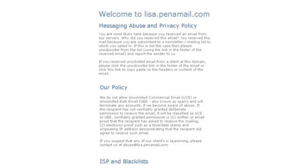 lisa.penamail.com