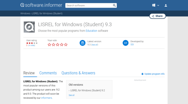 lisrel-for-windows-student.software.informer.com