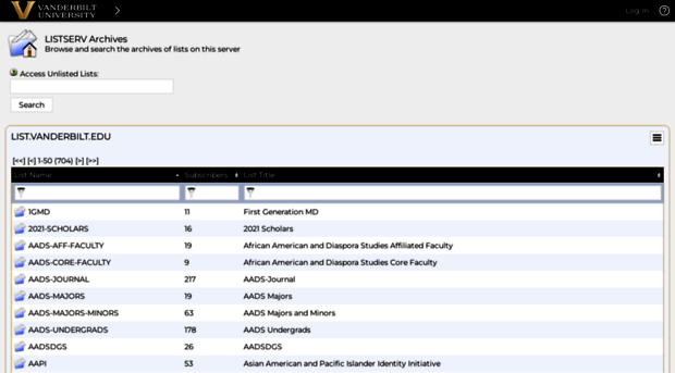 list.vanderbilt.edu