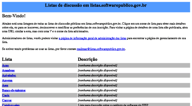listas.softwarepublico.gov.br