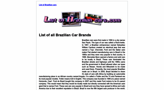 listofbraziliancars.com