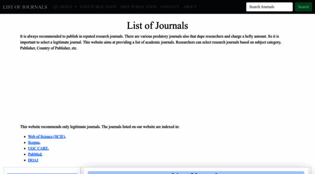 listofjournals.com