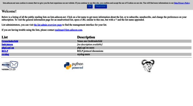 lists.adiscon.net