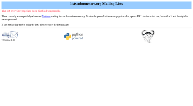 lists.admonsters.org