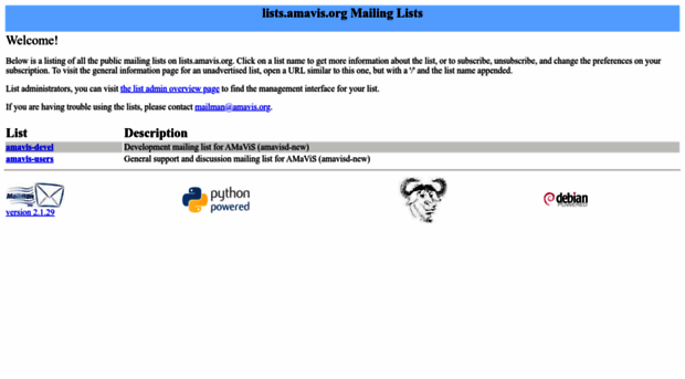 lists.amavis.org