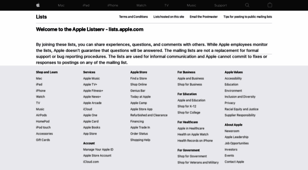 lists.apple.com