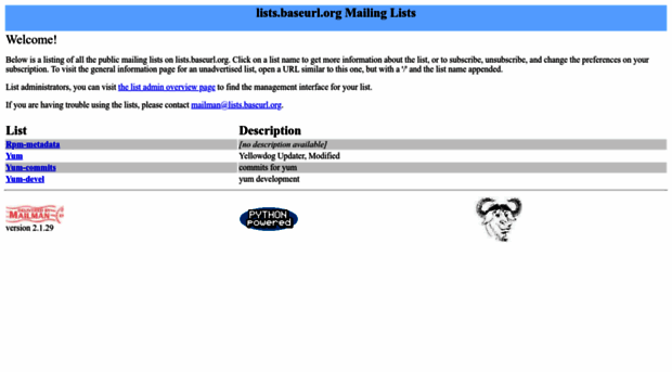 lists.baseurl.org