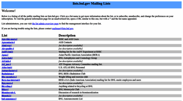 lists.bnl.gov