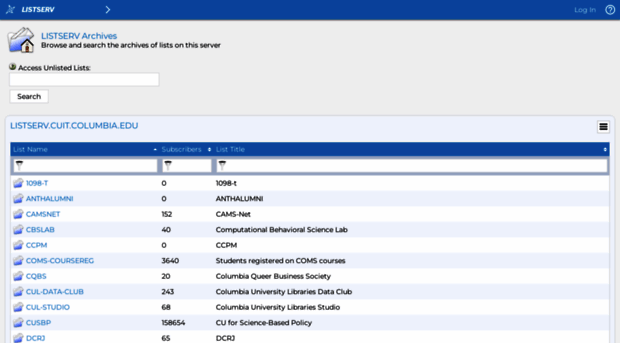 lists.columbia.edu