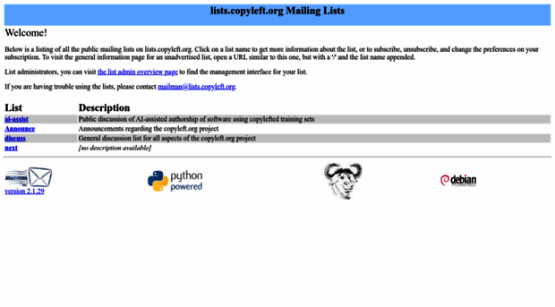 lists.copyleft.org