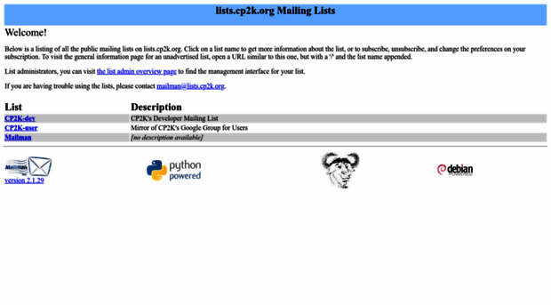 lists.cp2k.org