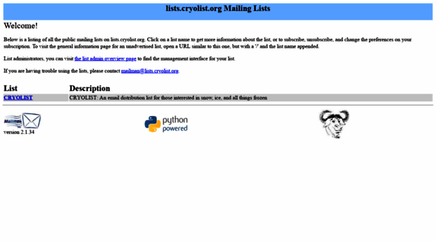 lists.cryolist.org