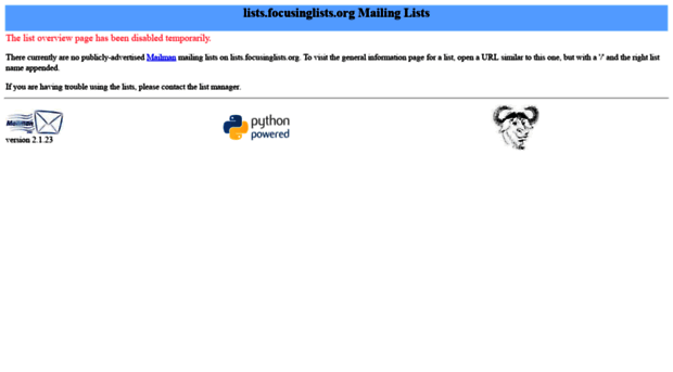 lists.focusinglists.org