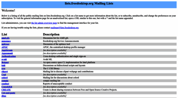 lists.freedesktop.org