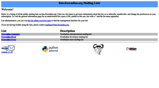 lists.freeradius.org