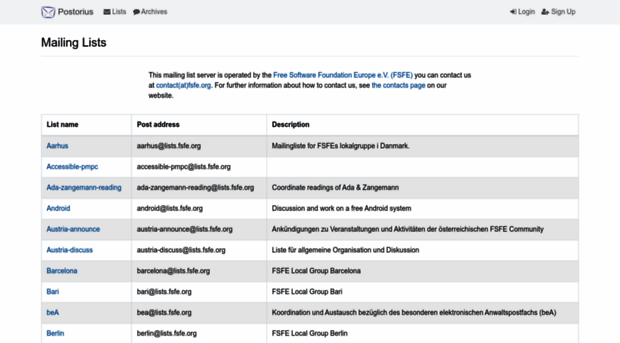 lists.fsfe.org