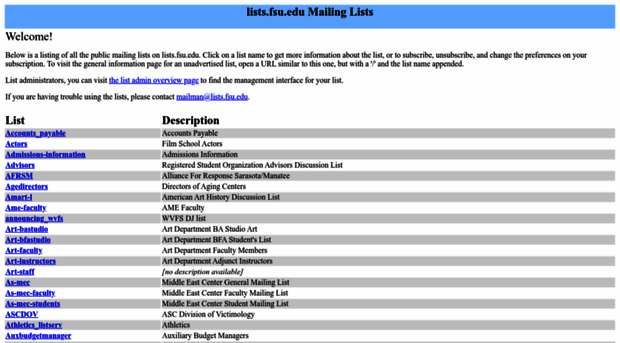 lists.fsu.edu