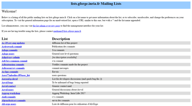 lists.gforge.inria.fr